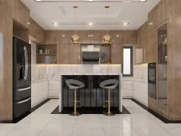 Phòng bếp - Biệt thự Century Quận 12 - Phong cách Modern 