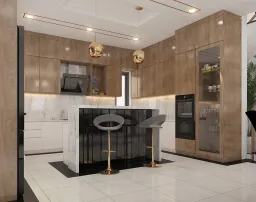 Phòng bếp - Biệt thự Century Quận 12 - Phong cách Modern 