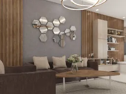 Phòng khách - Nhà phố Trung Sơn Bình Chánh - Phong cách Modern 