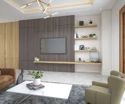 Phòng khách - Nhà phố Tân Phú - Phong cách Modern + Scandinavian 