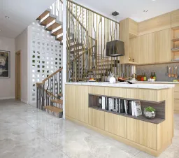 Phòng bếp - Nhà phố Tân Phú - Phong cách Modern + Scandinavian 