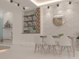 Phòng ăn - Nhà phố Quận Bình Thạnh - Phong cách Scandinavian + Modern 