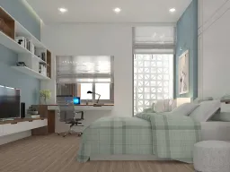 Phòng ngủ - Nhà phố Quận Bình Thạnh - Phong cách Scandinavian + Modern 