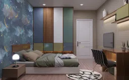 Phòng ngủ - Căn hộ Vinhomes Grand Park Q.9 - Phong cách Modern 