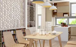 Phòng ăn - Căn hộ Penthouse Trần Bình Trọng Quận 5 - Phong cách Modern 