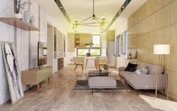 Phòng khách, Phòng ăn - Căn hộ Penthouse Trần Bình Trọng Quận 5 - Phong cách Modern 