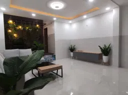 Phòng khách - Nhà phố 1 trệt 1 lầu - Phong cách Modern + Color Block 