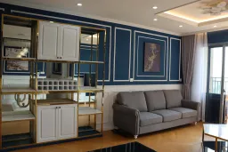 Phòng khách - Căn hộ Palm Heights Quận 2 - Phong cách Neo Classic 