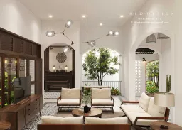 Nhà phố Bình Phước - Phong cách Indochine