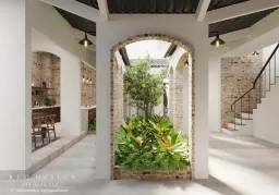 Nhà phố Bình Phước - Phong cách Indochine