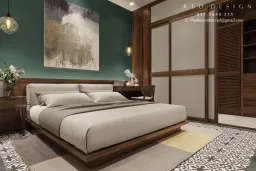 Phòng ngủ - Nhà phố Bình Phước - Phong cách Indochine 