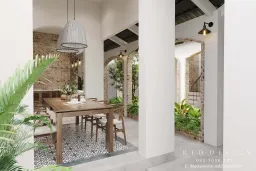 Phòng ăn - Nhà phố Bình Phước - Phong cách Indochine 