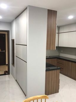 Phòng bếp, Lối vào - Căn Hộ Orchard Parkview Phú Nhuận - Phong cách Modern 