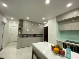 Phòng bếp, Lối vào - Căn hộ Horizon Quận 1 81m2 - Phong cách Modern 