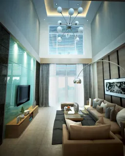 Phòng khách - Villa 2 Thủ Đức - Phong cách Modern 