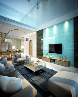 Phòng khách - Villa 2 Thủ Đức - Phong cách Modern 