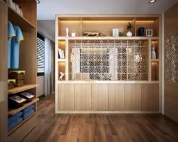 Phòng thay đồ - Villa 1 Thủ Đức - Phong cách Japandi 