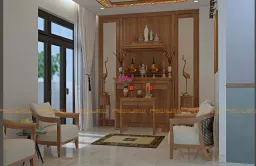 Phòng thờ - Nhà phố góc Bắc Ninh - Phong cách Modern 