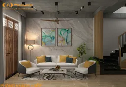 Phòng khách - Nhà phố Thủ Đức - Phong cách Modern 