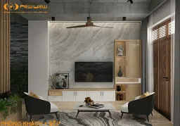 Phòng khách - Nhà phố Thủ Đức - Phong cách Modern 