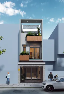 Mặt tiền - Nhà phố Thủ Đức - Phong cách Modern 