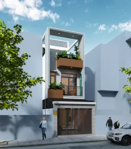 Mặt tiền - Nhà phố Thủ Đức - Phong cách Modern 