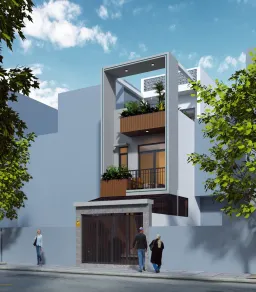 Mặt tiền - Nhà phố Thủ Đức - Phong cách Modern 