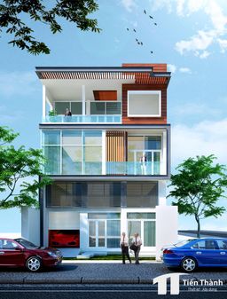 Mặt tiền - Nhà phố Cần Thơ - Phong cách Modern 