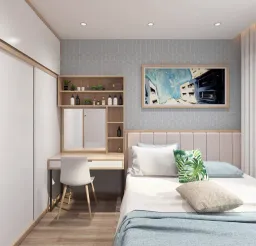 Phòng ngủ - Căn hộ Orchard Park View Phú Nhuận - Phong cách Scandinavian 