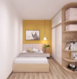 Phòng ngủ - Căn hộ Orchard Park View Phú Nhuận - Phong cách Scandinavian 