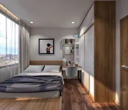 Phòng ngủ - Căn hộ Jamila Khang Điền Quận 9 - Phong cách Modern 