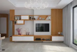 Phòng khách - Căn hộ Đảo Kim Cương Quận 2 - Phong cách Modern 