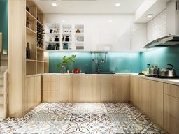 Phòng bếp - Căn hộ Opal Riverside Thủ Đức - Phong cách Scandinavian 