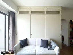 Phòng khách - Căn hộ The Sun Avenue 46m2 - Phong cách Modern 