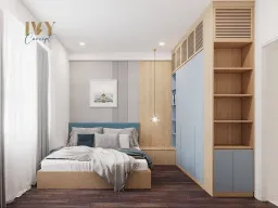 Phòng ngủ - Căn Hộ Mẫu 2PN Mia Trung Sơn - Phong cách Scandinavian + Modern 