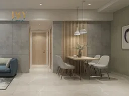 Phòng ăn - Căn Hộ Emerald Celadon City Quận Tân Phú - Phong cách Japandi 
