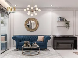 Phòng khách - Căn hộ Lexington Quận 2 - Phong cách Neo Classic 