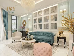 Phòng khách - Nhà phố Phan Anh Quận Tân Phú - Phong cách Neo Classic 