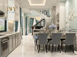 Phòng bếp, Phòng ăn - Nhà phố Phan Anh Quận Tân Phú - Phong cách Neo Classic 