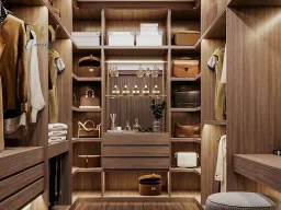 Phòng thay đồ - Nhà phố Bến Lức Long An - Phong cách Modern 