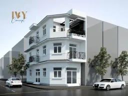 Mặt tiền - Nhà phố 3PN Dĩ An Bình Dương - Phong cách Modern 