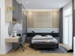 Phòng ngủ - Nhà phố 3PN Dĩ An Bình Dương - Phong cách Modern 