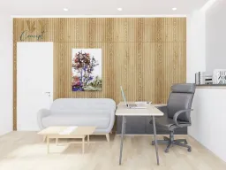 Phòng làm việc - Nhà phố 3PN Dĩ An Bình Dương - Phong cách Modern 