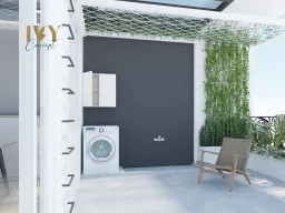 Sân thượng - Nhà phố 3PN Dĩ An Bình Dương - Phong cách Modern 