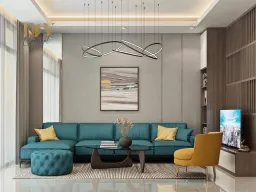 Phòng khách - Nhà phố Lê Quang Định Quận Phú Nhuận - Phong cách Modern 