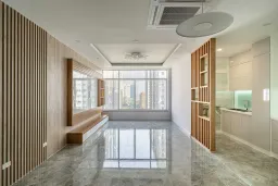 Phòng khách - Căn hộ Petro Landmark Quận 2 150m2 (Mr Quang) - Phong cách Modern 