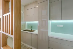 Phòng bếp - Căn hộ Petro Landmark Quận 2 150m2 (Mr Quang) - Phong cách Modern 