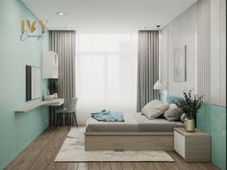 Phòng ngủ - Căn hộ Petro Landmark Quận 2 - Phong cách Color Block 