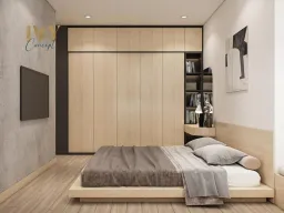 Phòng ngủ - Căn hộ Emerald Celadon City Tân Phú (Mr Đăng) - Phong cách Minimalist 