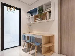 Phòng làm việc - Căn hộ Vinhomes Grand Park Quận 9 (Ms Nụ) - Phong cách Modern 